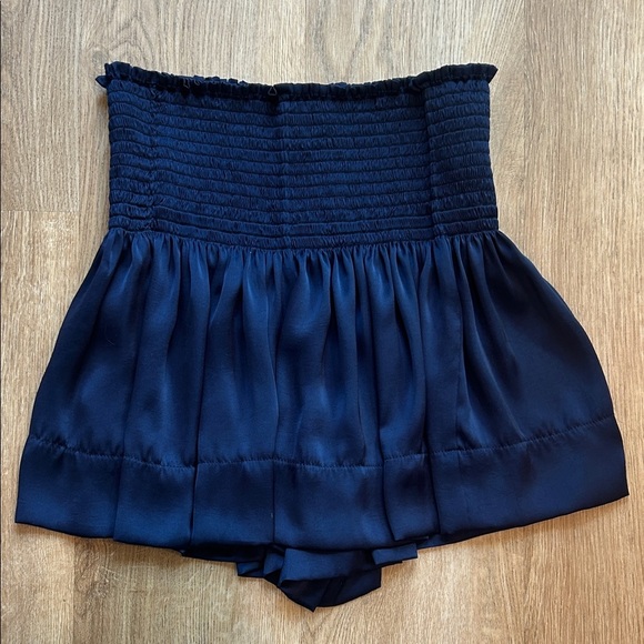 Koch Chic High Waist Navy Blue Women's Shorts - Picture 1 of 6